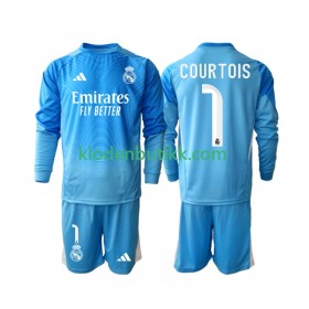 Real Madrid Thibaut Courtois 1 Barn Hjemme Fotballdrakt 2025/26 Langermet